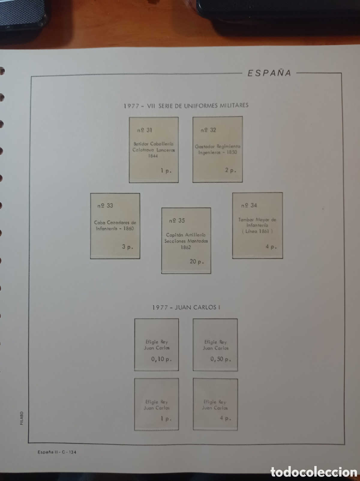Sellos: Suplemento filabo 1977 alg&uacute;n filoestuches amarillo montado blanco segunda mano