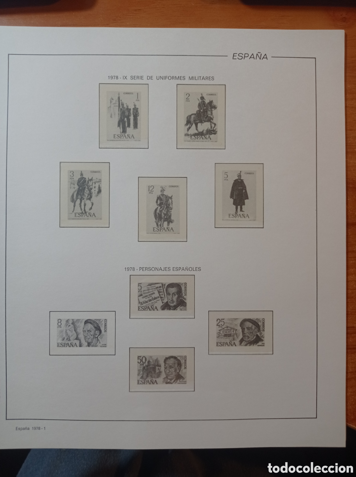 Sellos: Suplemento filabo 1978 montado blanco segunda mano