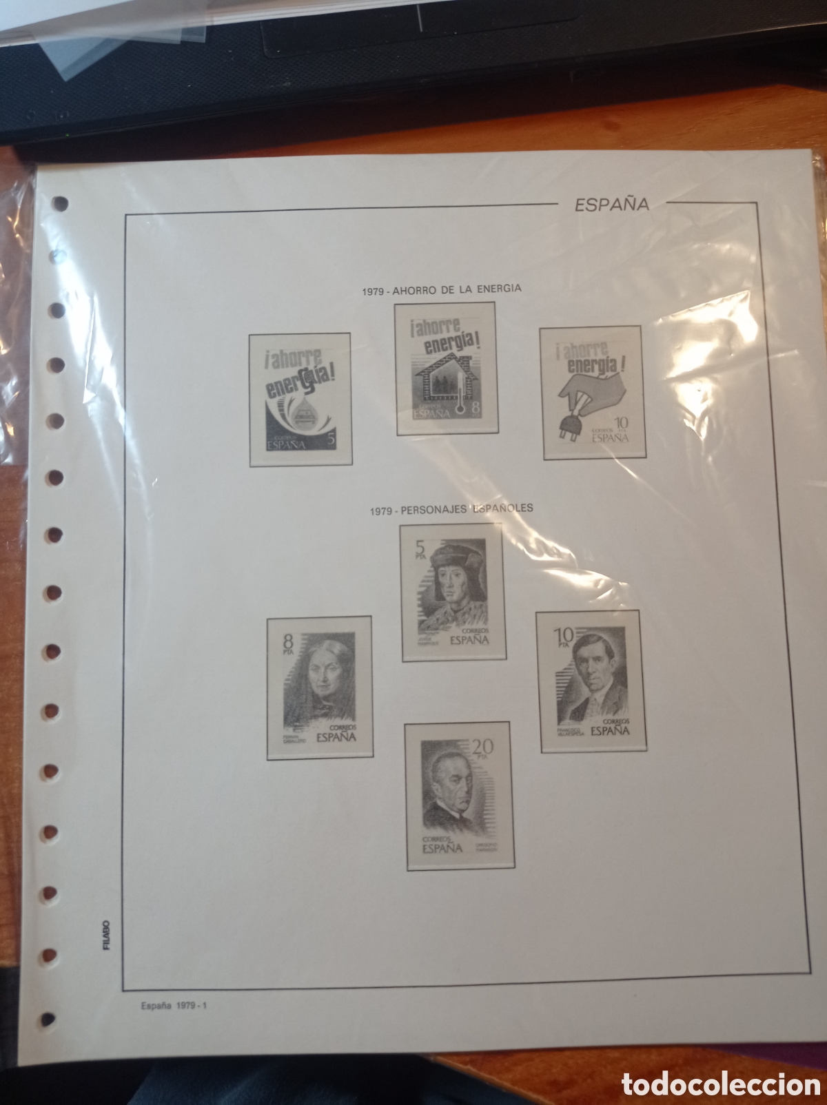 Sellos: Suplemento filabo 1979 montado blanco segunda mano
