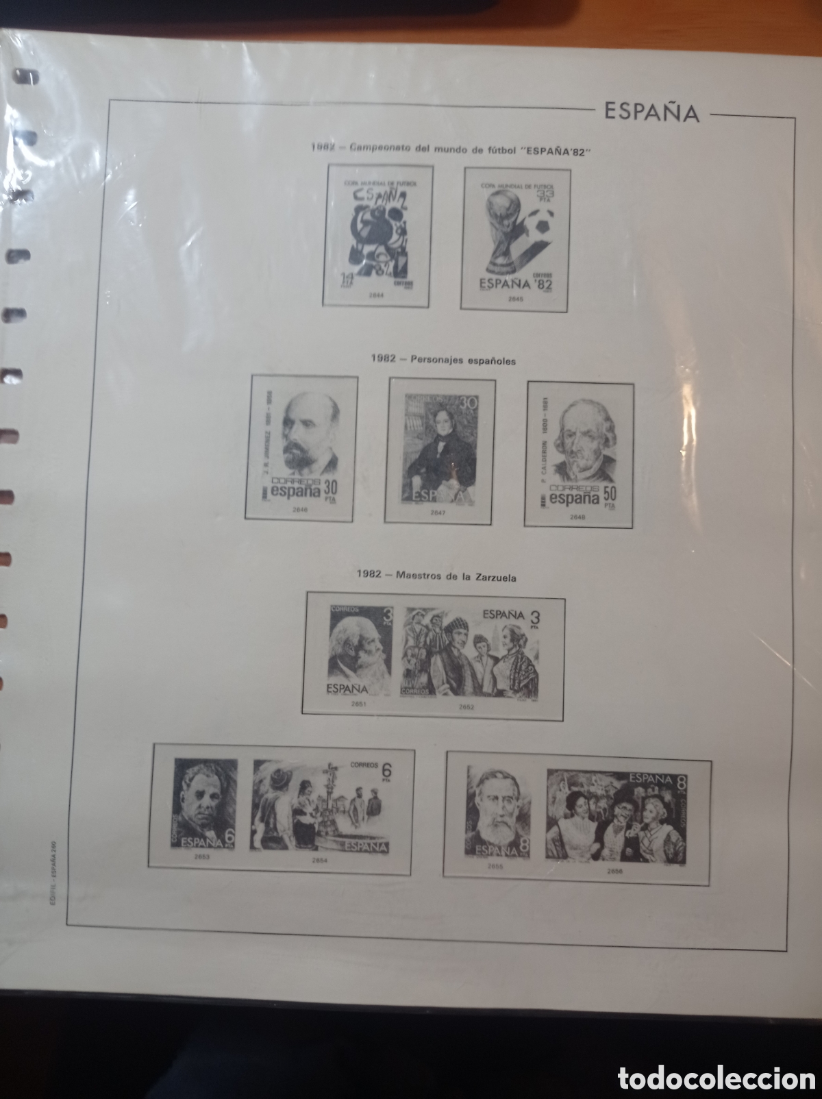 Sellos: Suplemento edifil 1982 montado blanco segunda mano