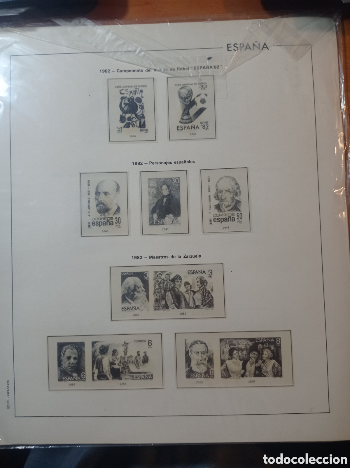 Sellos: Suplemento edifil 1982 montado blanco segunda mano