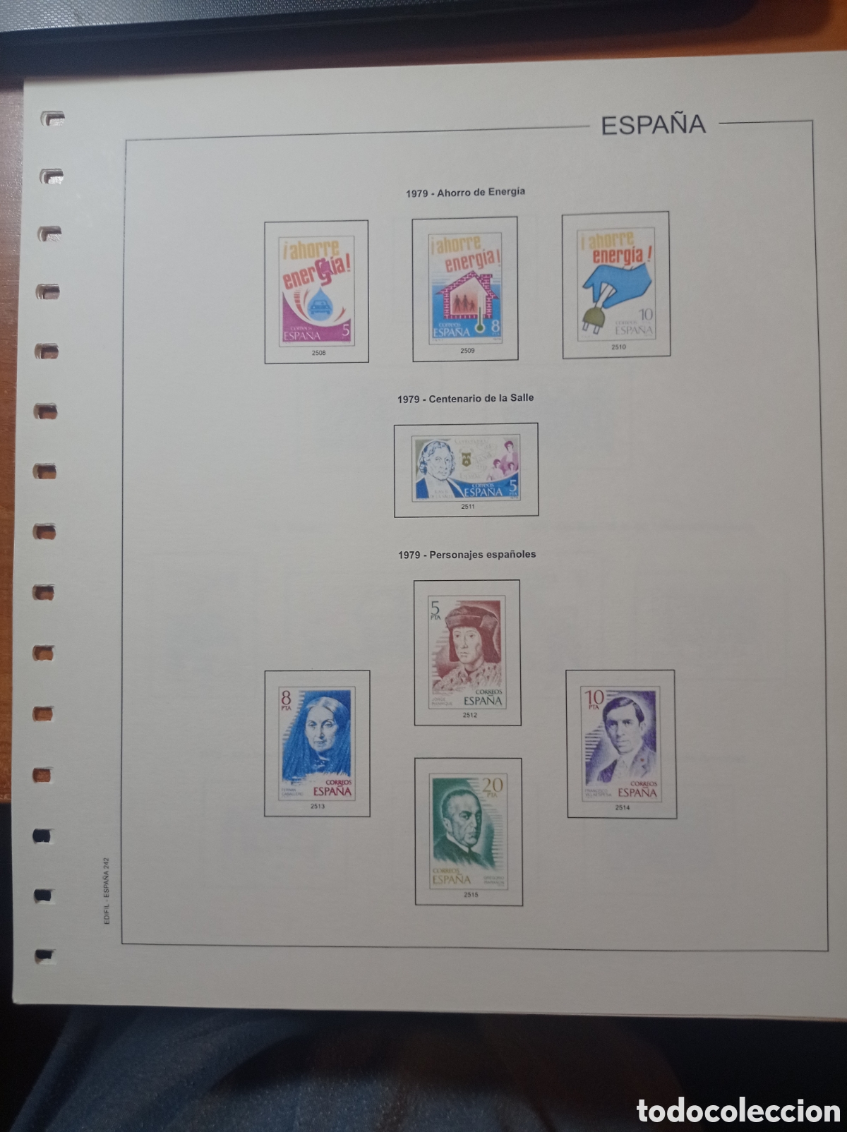 Sellos: Suplemento edifil 1979 sin montar segunda mano