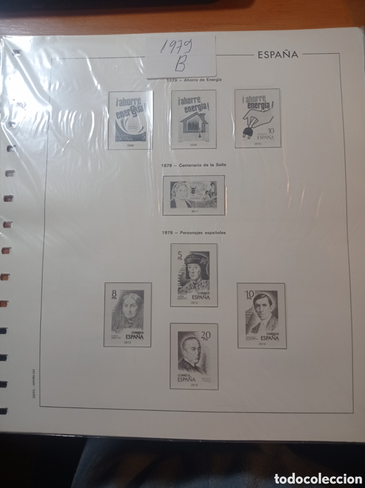 Sellos: Suplemento edifil 1979 montado blanco segunda mano