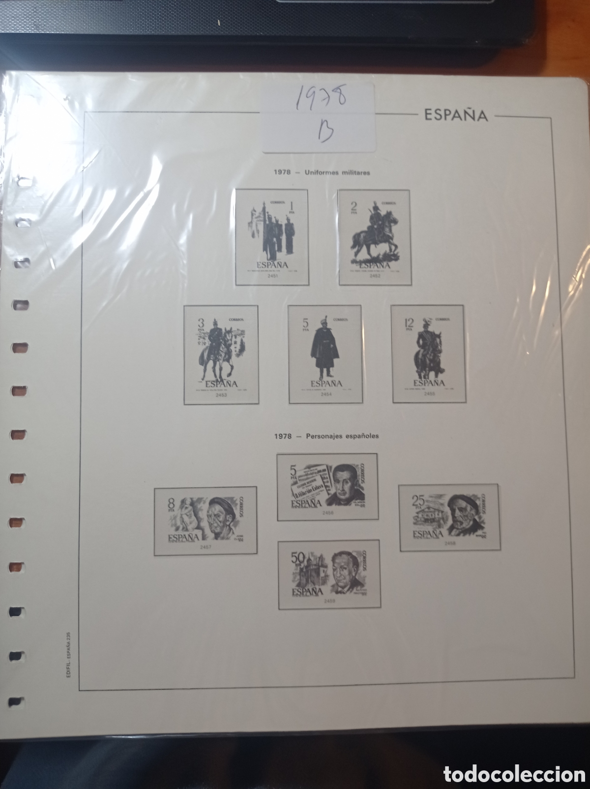 Sellos: Suplemento edifil 1978 montado blanco segunda mano