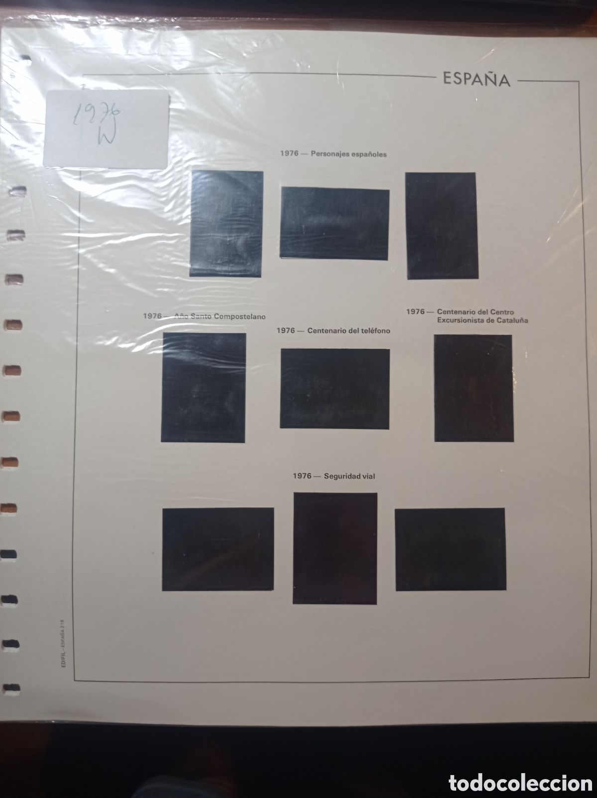 Sellos: Suplemento edifil 1976 montado negro segunda mano