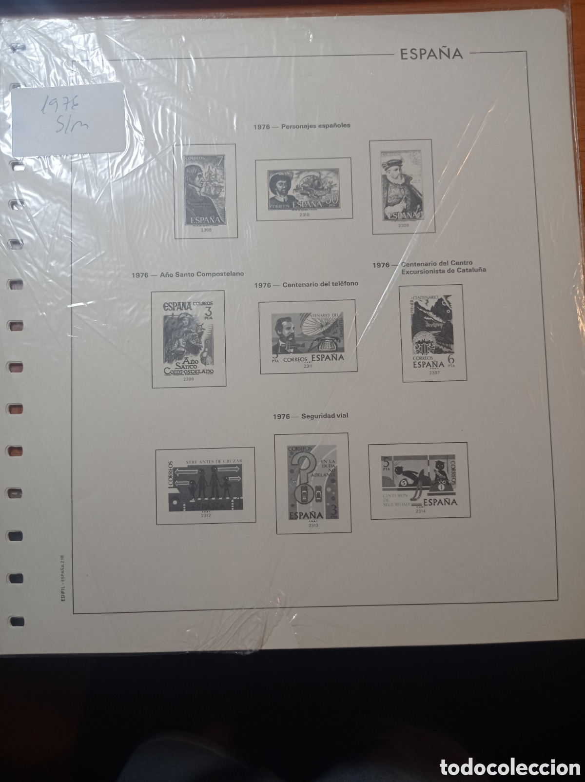 Sellos: Suplemento edifil 1976 sin montar segunda mano