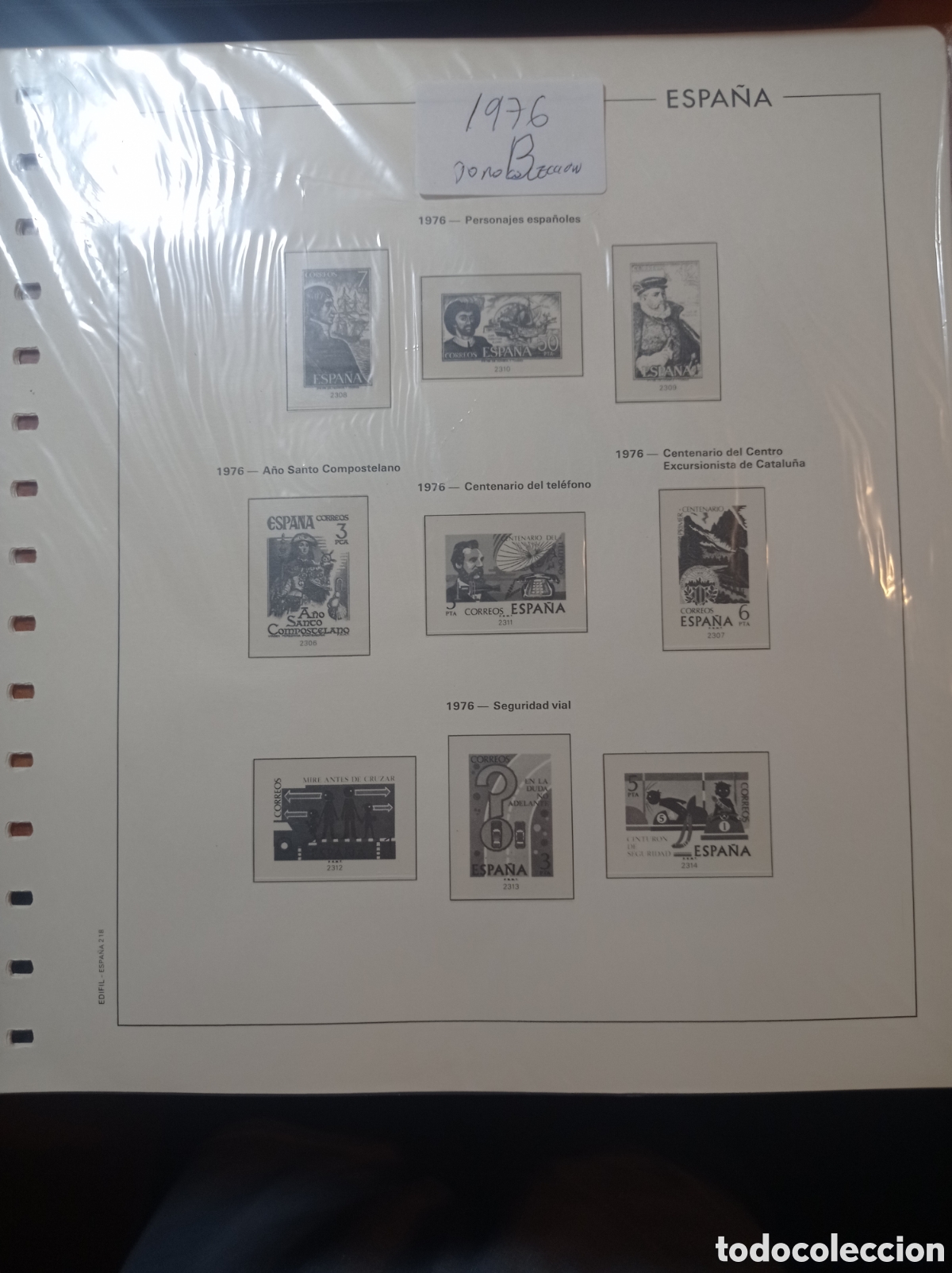 Sellos: Suplemento edifil 1976 montado blanco segunda mano