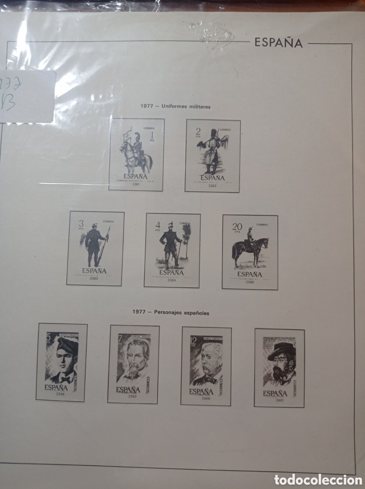 Sellos: Suplemento edifil 1977 montado negro segunda mano
