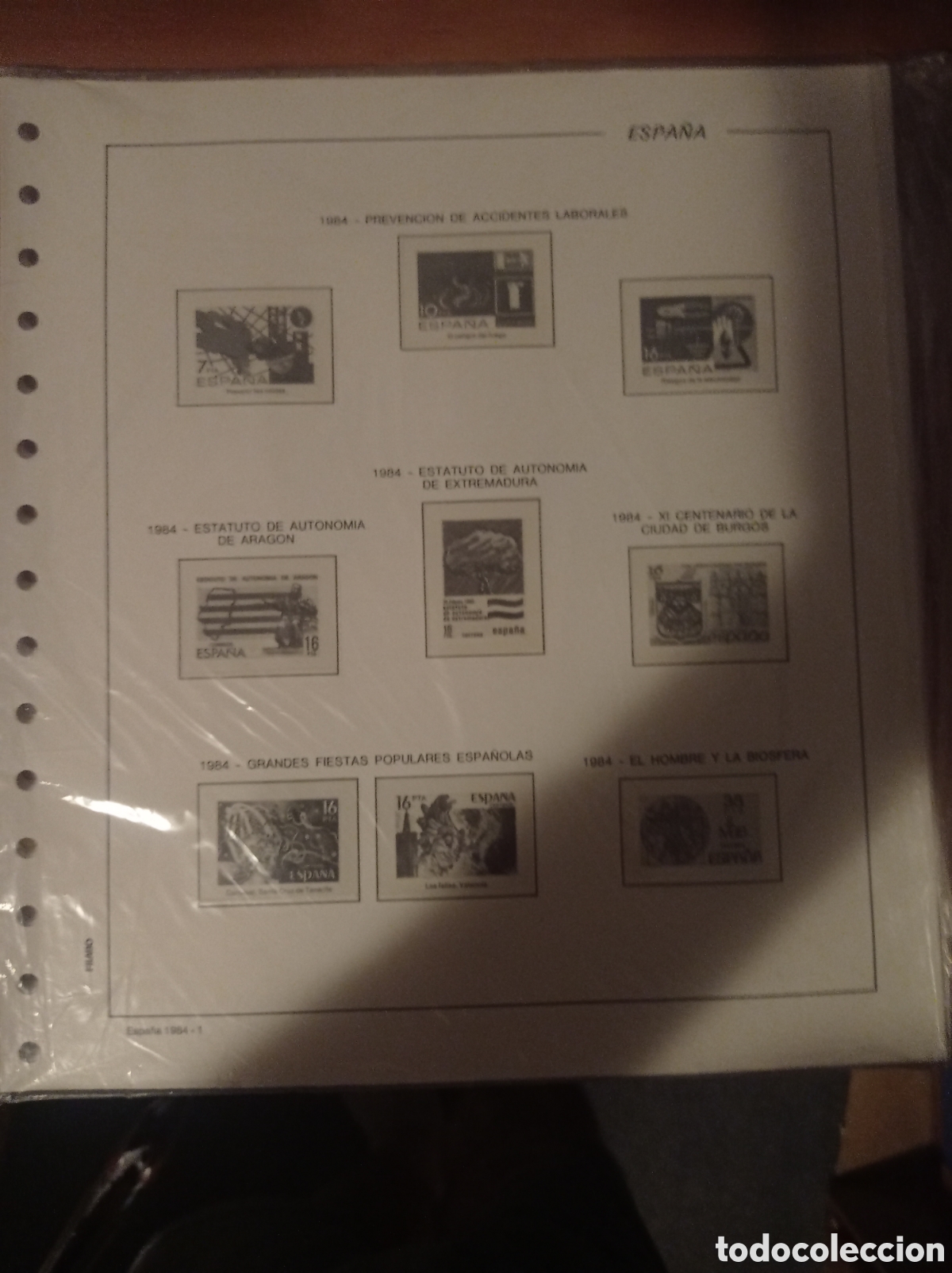 Sellos: Suplemento filabo 1984 montado blanco segunda mano