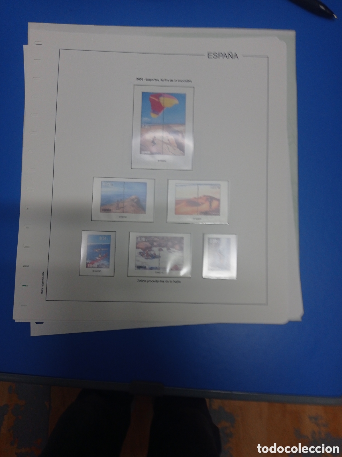 Sellos: Suplemento edifil 2006 sellos procedentes de hojas bloque montado blanco segunda mano