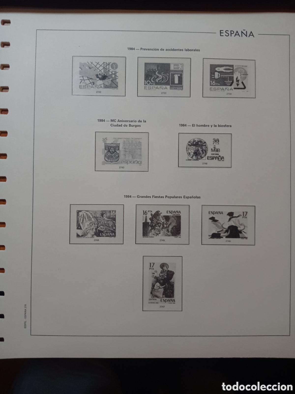 Sellos: Suplemento edifil 1984 montado blanco segunda mano