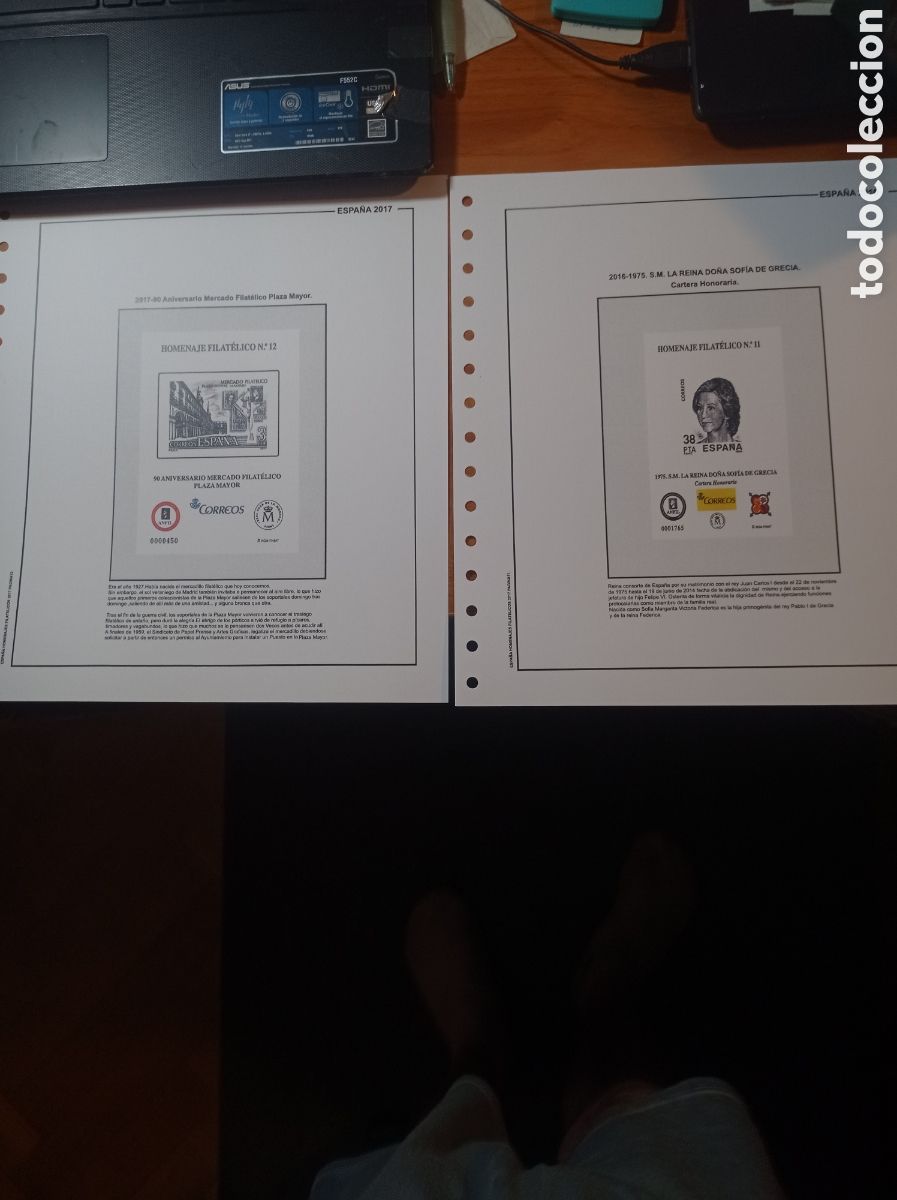 Sellos: Suplemento de Espa&ntilde;a 2016 2017 homenaje filat&eacute;lico sin montar segunda mano