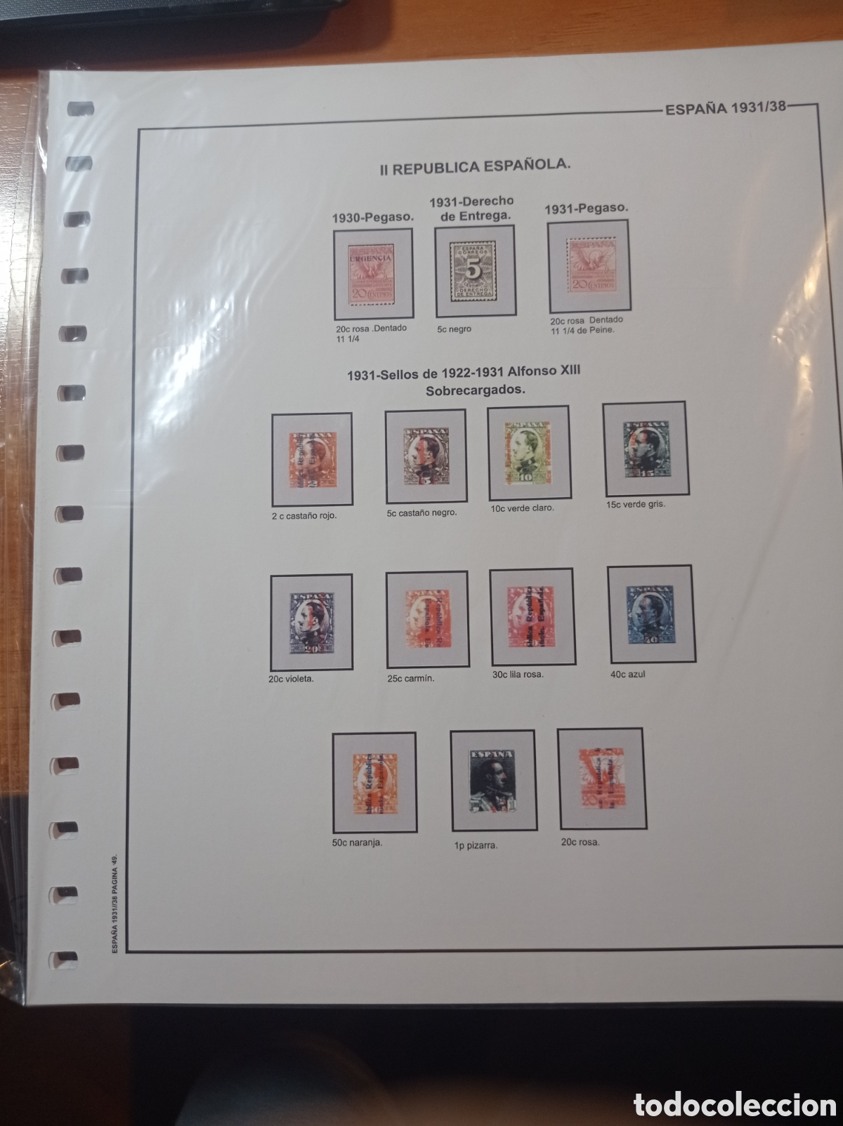 Sellos: Suplemento de Espa&ntilde;a 1931 al 1938 sin montar segunda mano