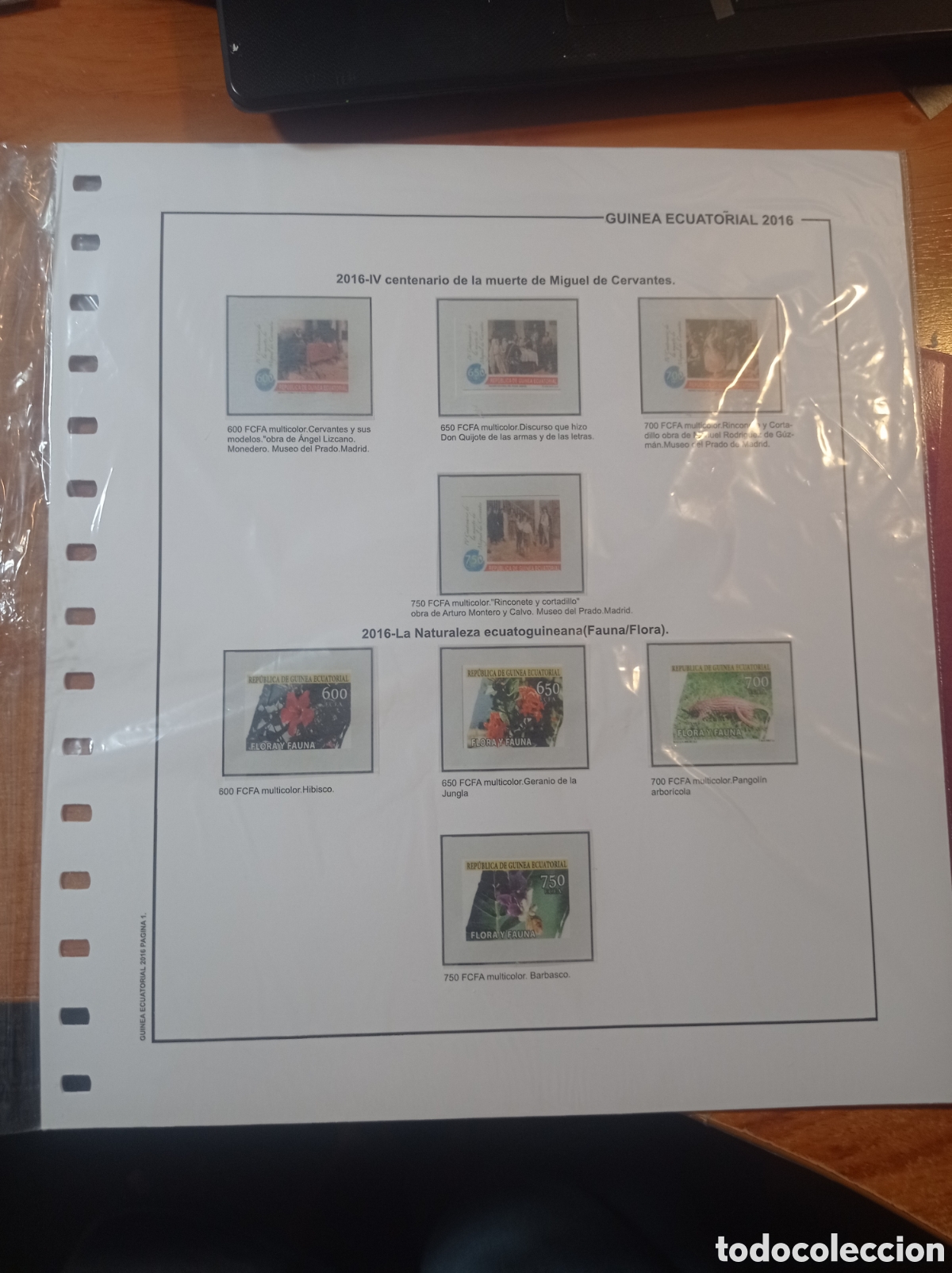 Sellos: Suplemento de guinea ecuatorial republica 2016 anilla el&iacute;ptica montado blanco