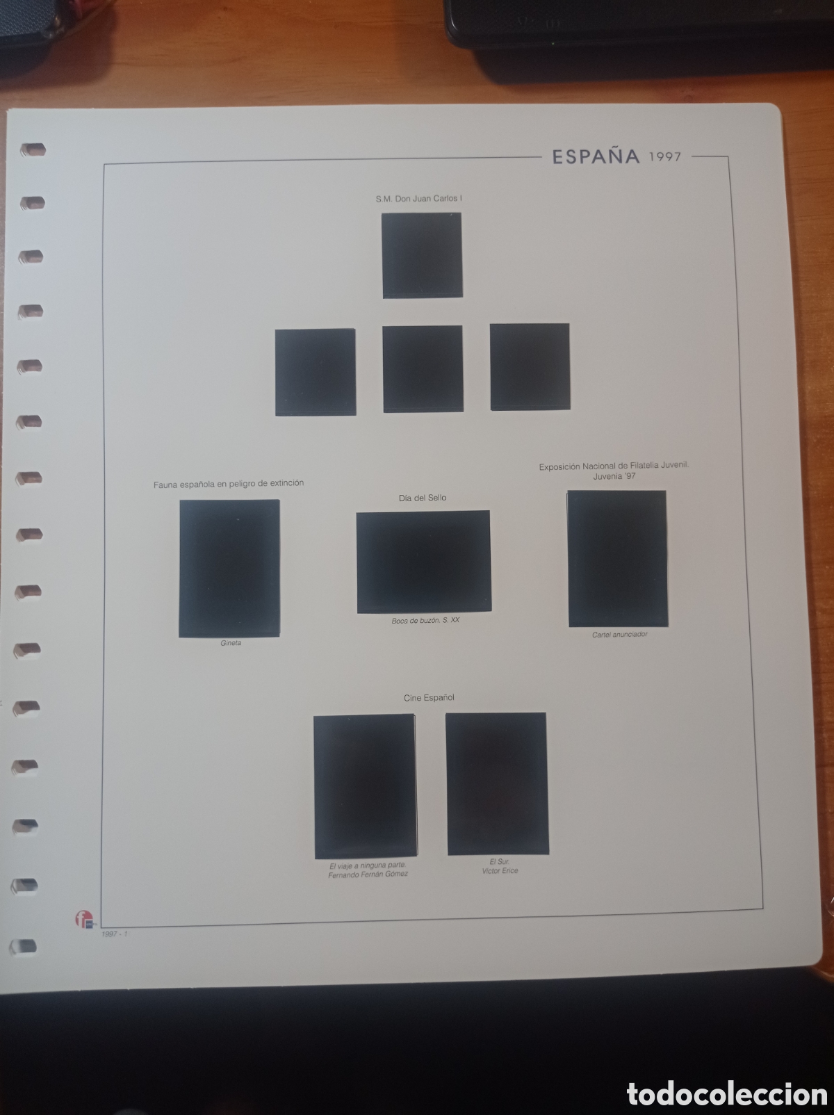 Sellos: Suplemento unifil 1997 montado negro segunda mano