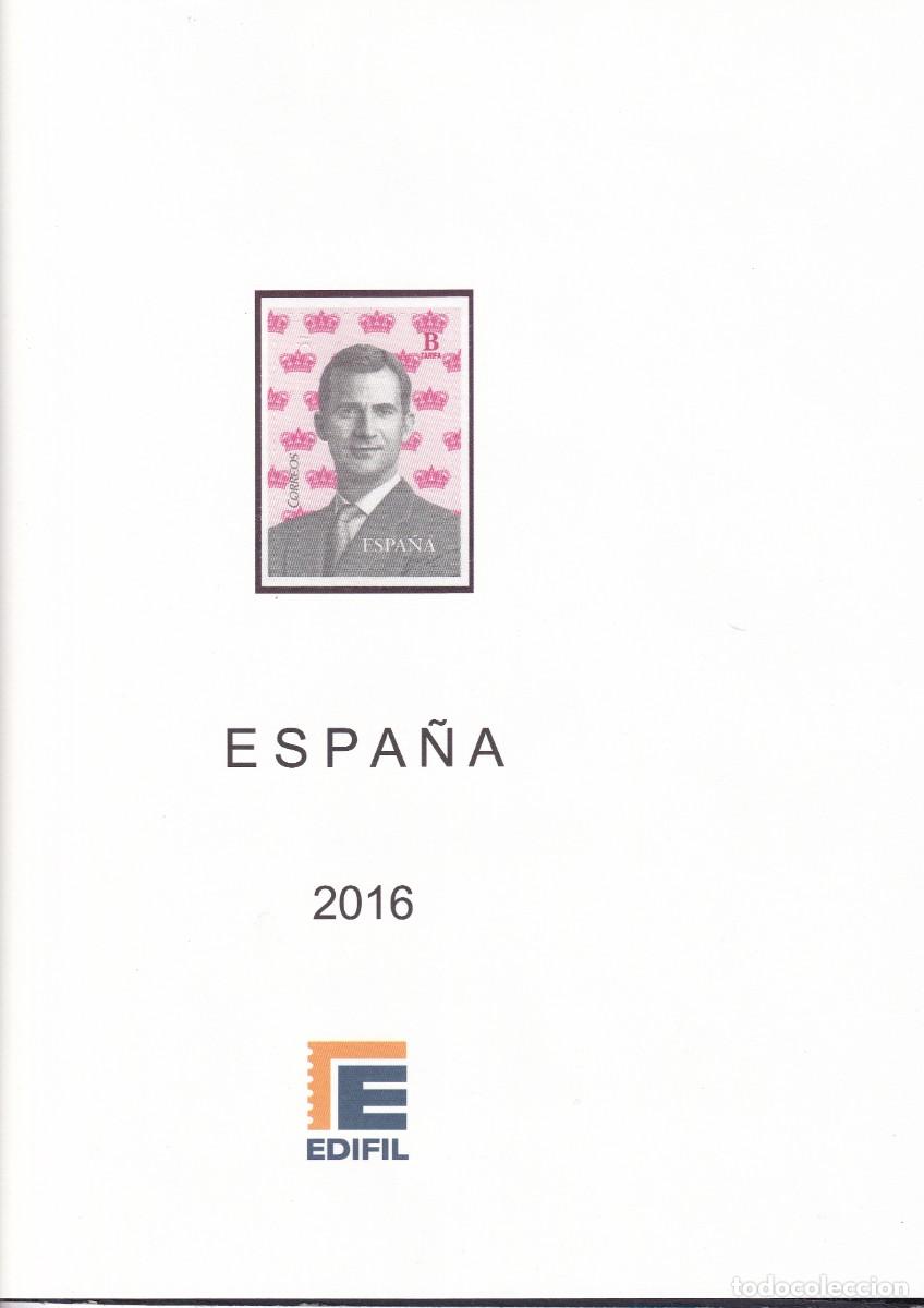 Stamps: Suplementos 2016 edifil completo montado transparentes a estrenar perfecto estado sin sellos