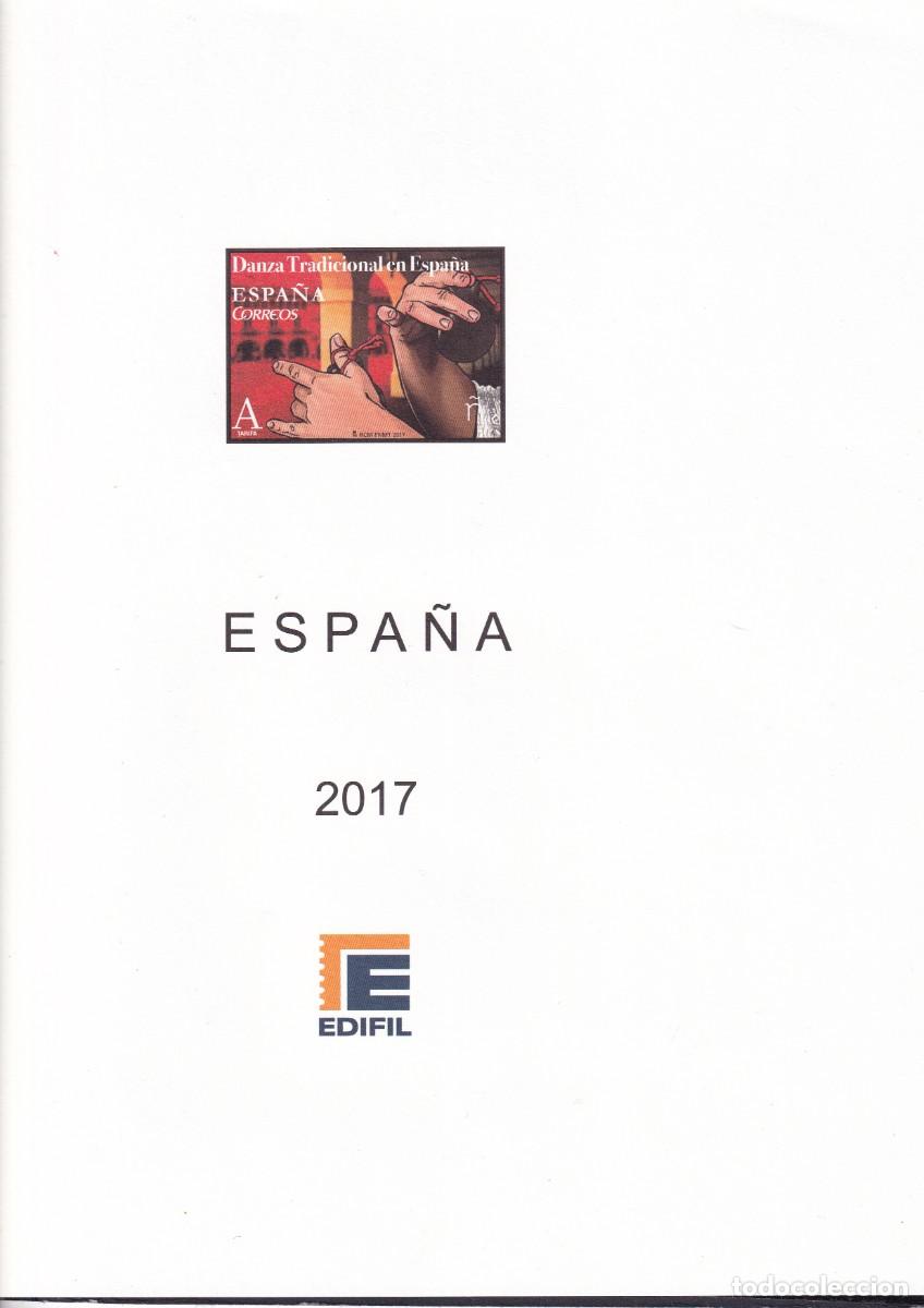 Stamps: Suplementos 2017 edifil completo montado transparentes a estrenar perfecto estado sin sellos