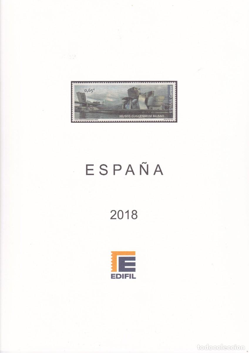 Stamps: Suplementos 2018 edifil completo montado transparentes a estrenar perfecto estado sin sellos