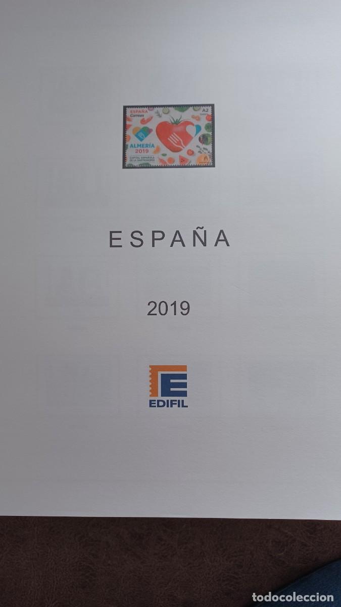 Stamps: Suplementos 2019 edifil completo montado transparentes a estrenar perfecto estado sin sellos
