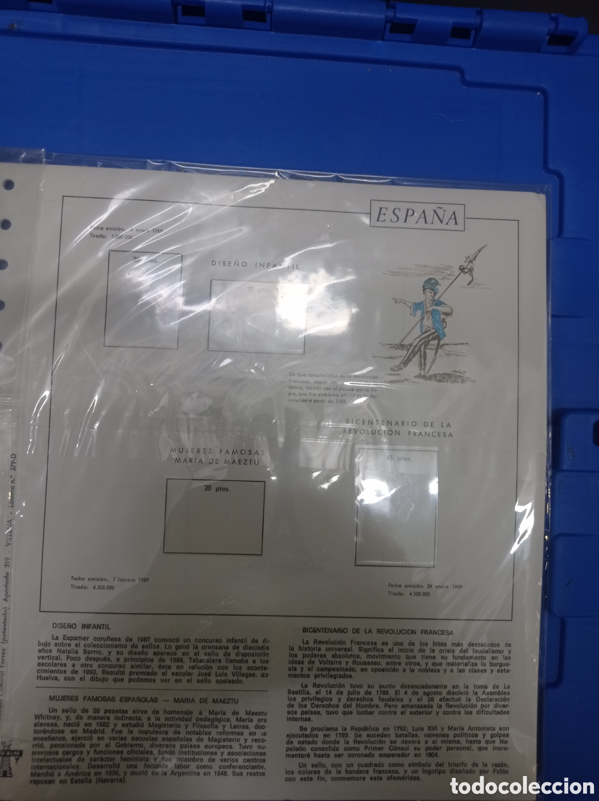 Sellos: Suplemento torres 1989 montado blanco segunda mano