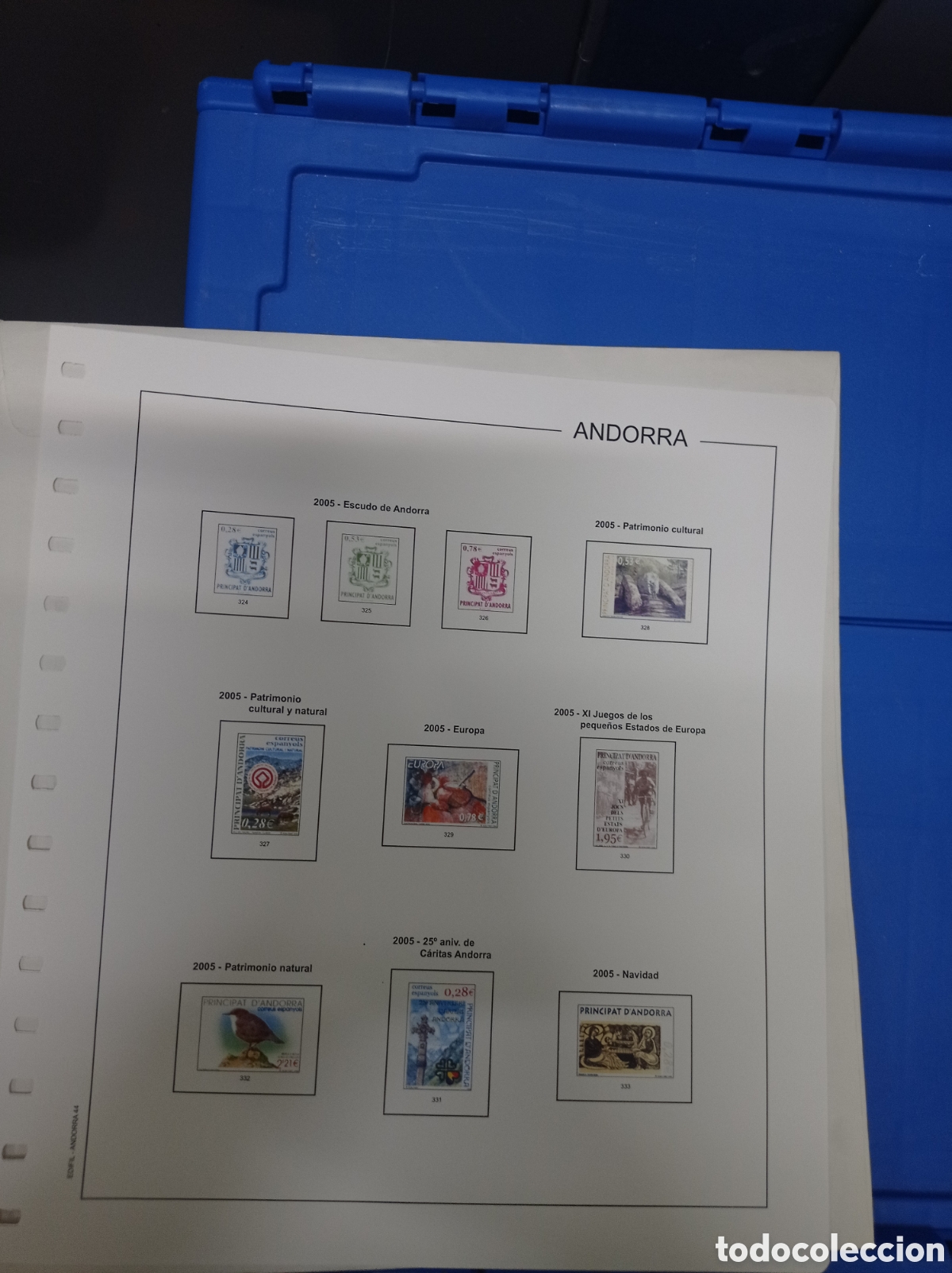 Sellos: Suplemento de edifil 2005 Andorra espa&ntilde;ola montado blanco segunda mano