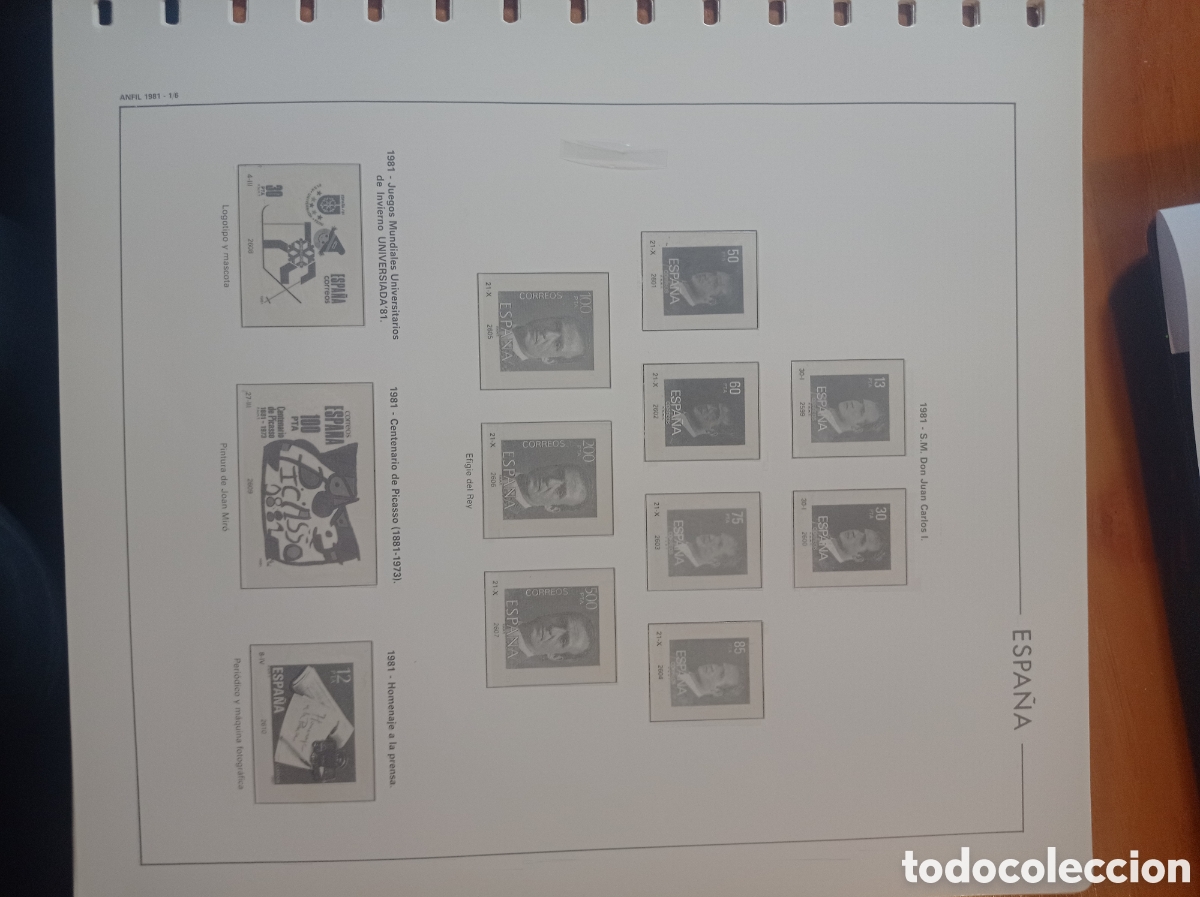 Sellos: Suplemento manfil 1981 montado blanco segunda mano