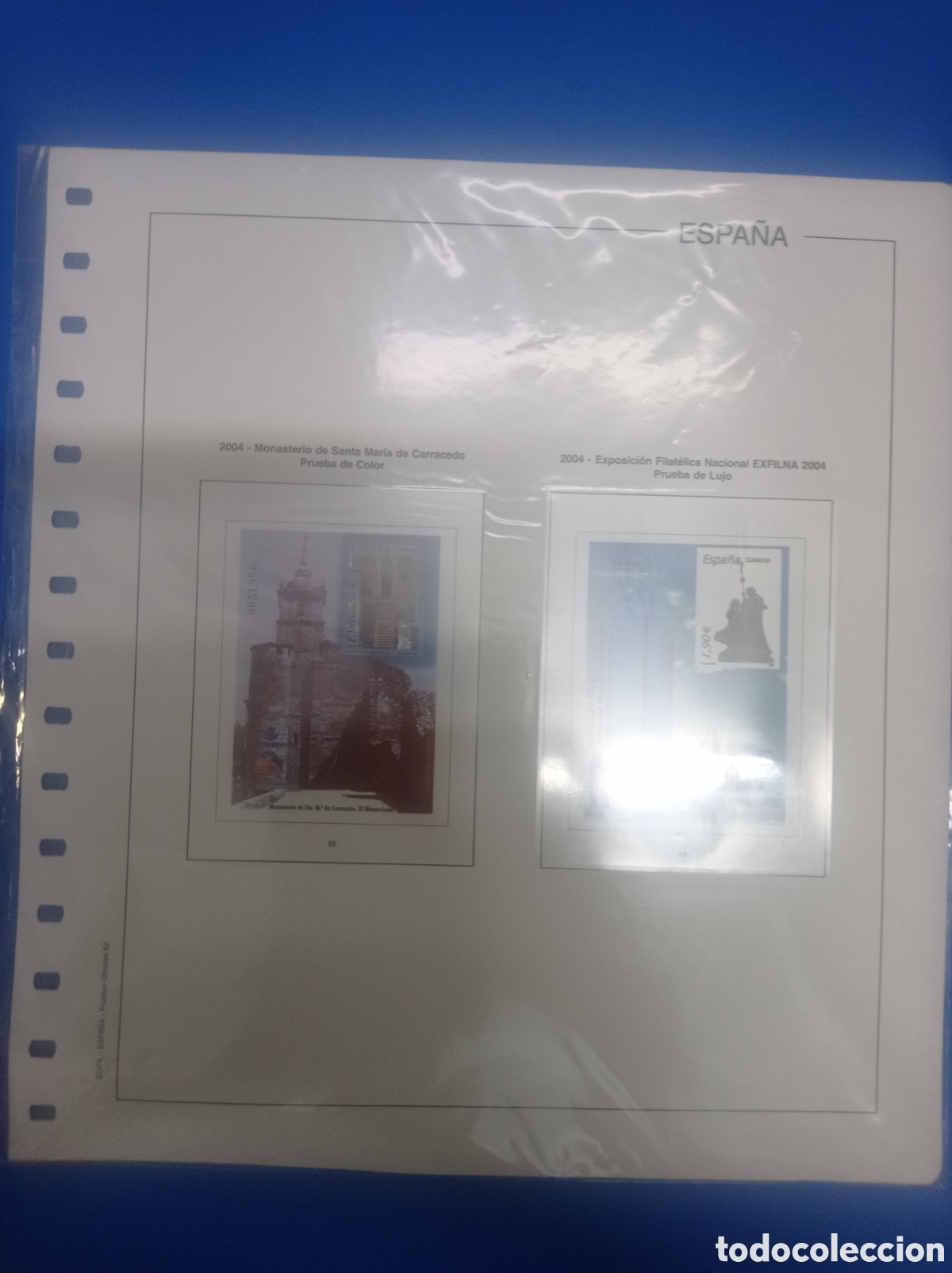 Sellos: Suplemento edifil 2004 pruebas montado blanco segunda mano