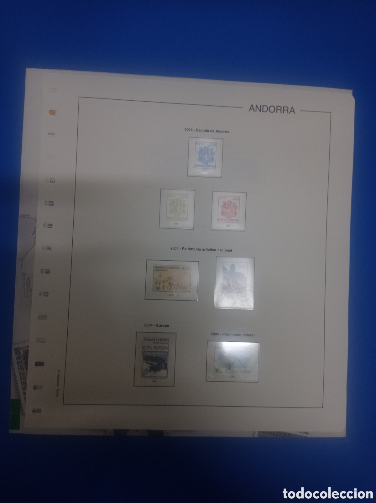Sellos: Suplemento edifil 2004 Andorra espa&ntilde;ola montado blanco segunda mano