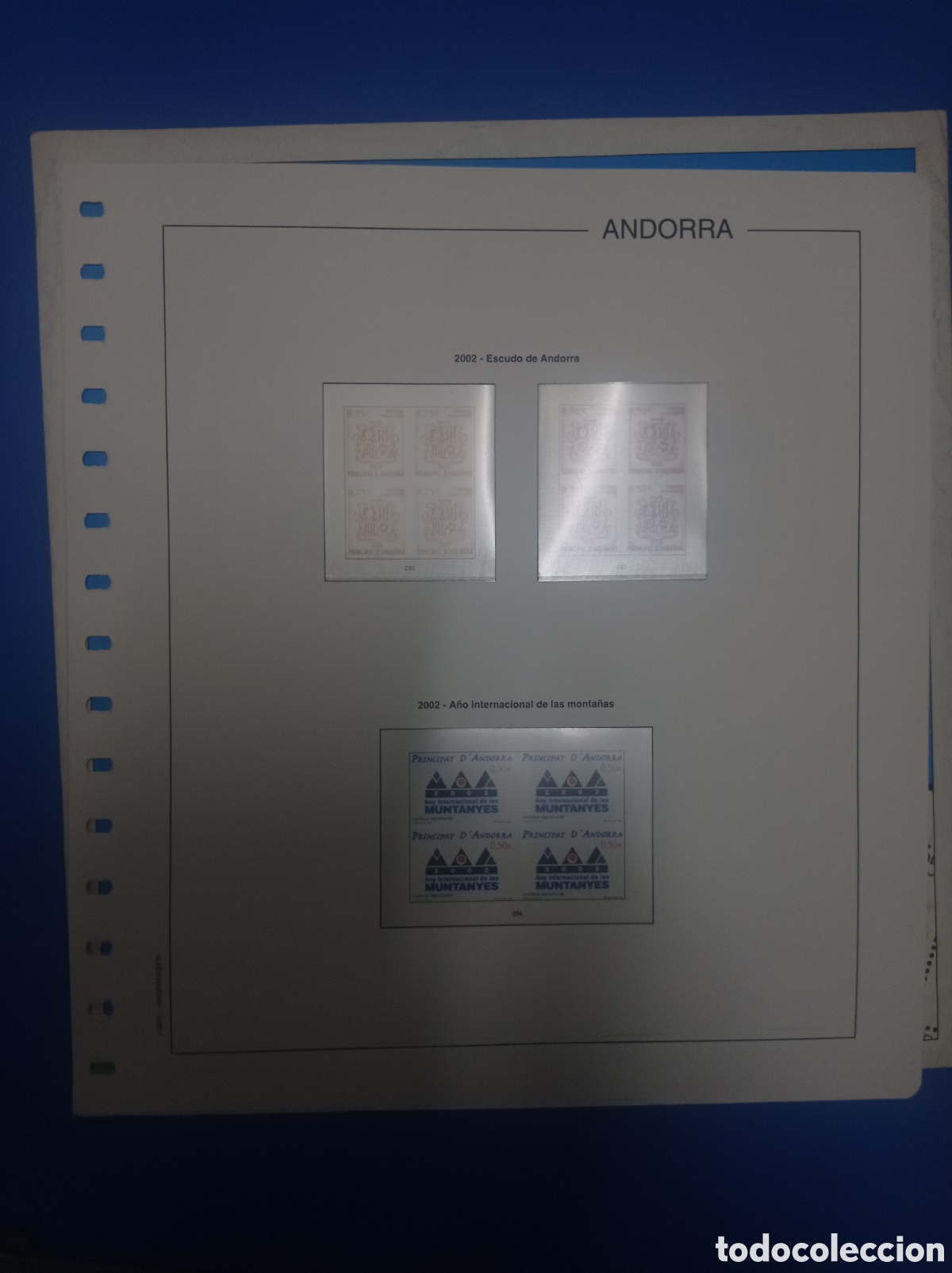 Sellos: Suplemento edifil 2002 andorra espa&ntilde;ola bloque de cuatro segunda mano