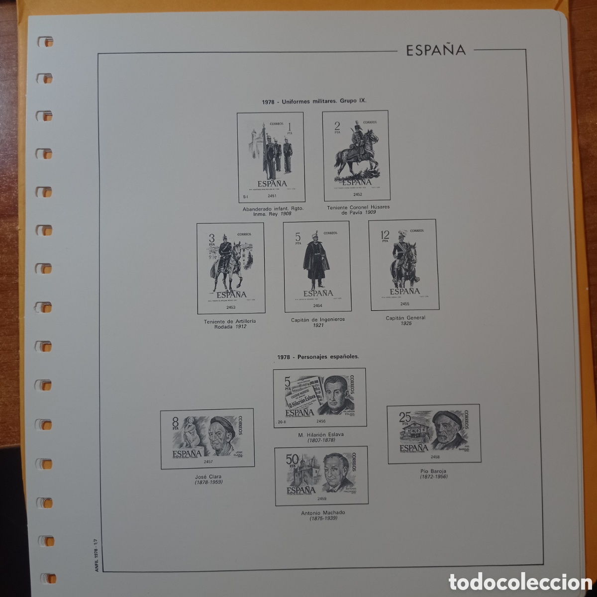 Sellos: Suplemento manfil 1978 sin montar segunda mano