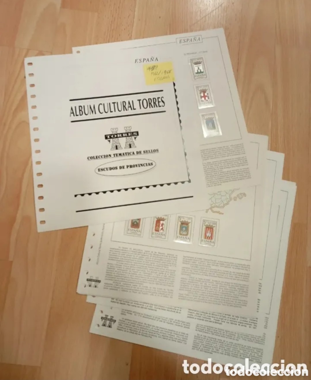 Briefmarken: ESPA&Ntilde;A - SUPLEMENTO ESCUDOS DE PROVINCIAS 1962/1966 - HOJAS DE &Aacute;LBUM TORRES COMPLETO CON SELLOS