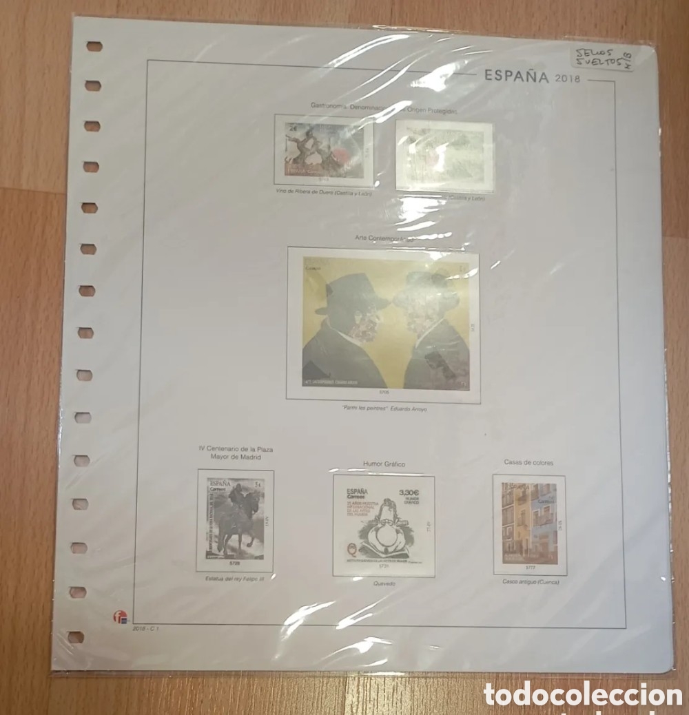 Briefmarken: ESPA&Ntilde;A 2018 - HOJAS DE &Aacute;LBUM UNIFIL - SUPLEMENTO SELLOS DE HOJITAS BLOQUE - MONTADO EN TRANSPARENTE