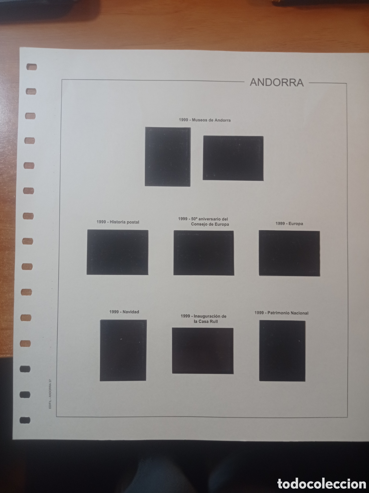 Sellos: Suplemento edifil 1999 montado negro segunda mano