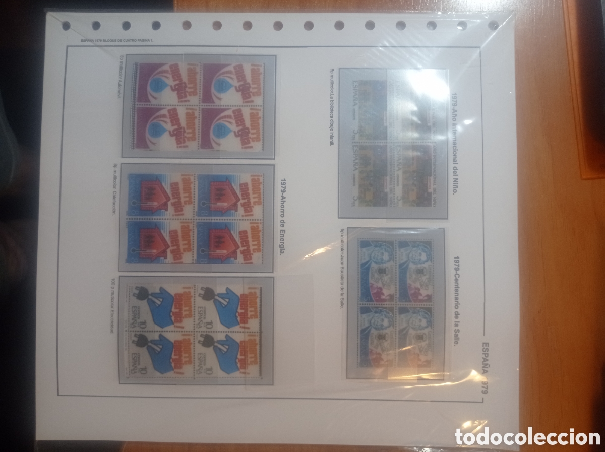 Sellos: Suplemento de Espa&ntilde;a 1979 bloque de cuatro montado blanco segunda mano