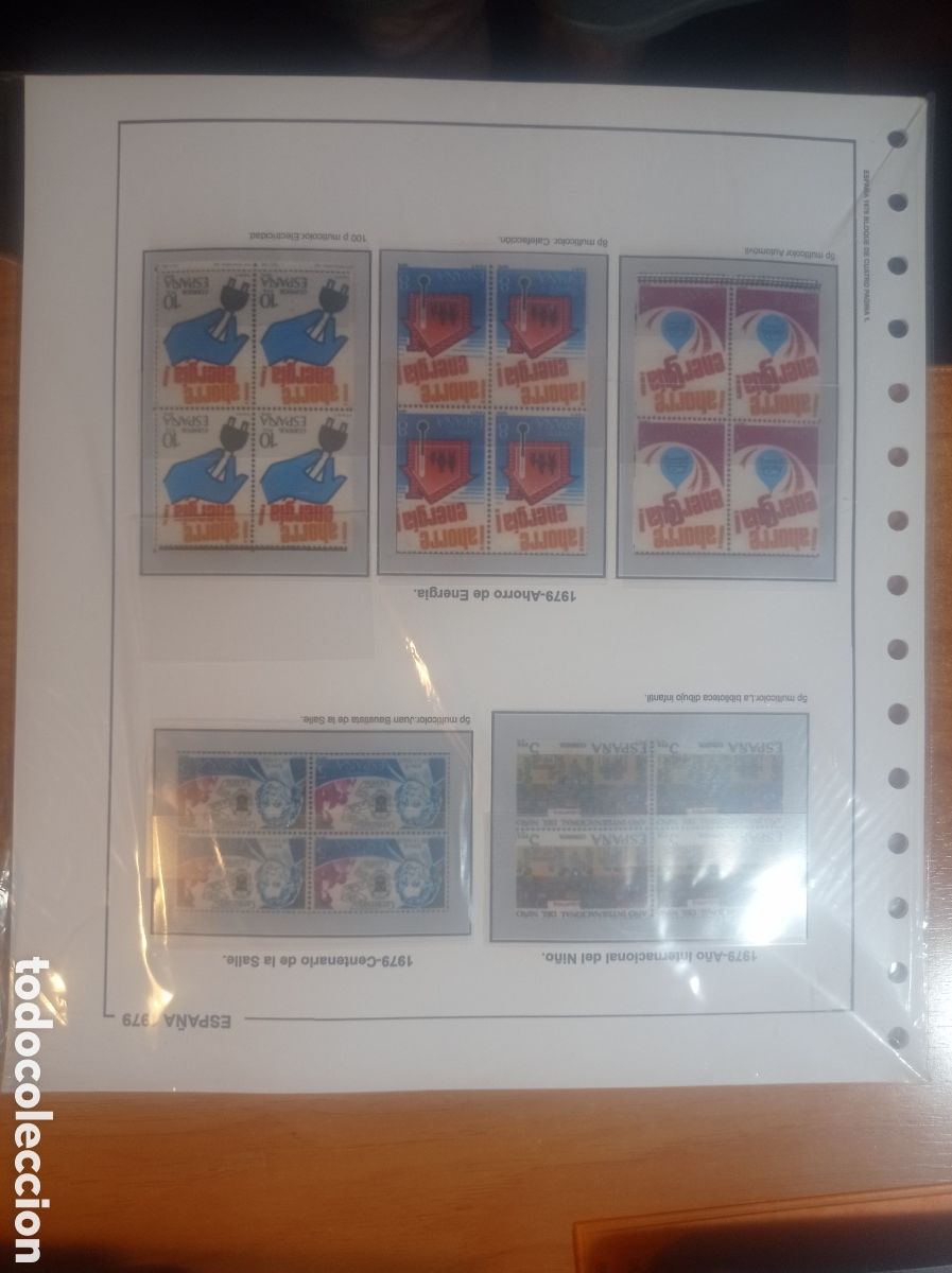 Sellos: Suplemento de Espa&ntilde;a 1979 bloque de cuatro montado blanco segunda mano