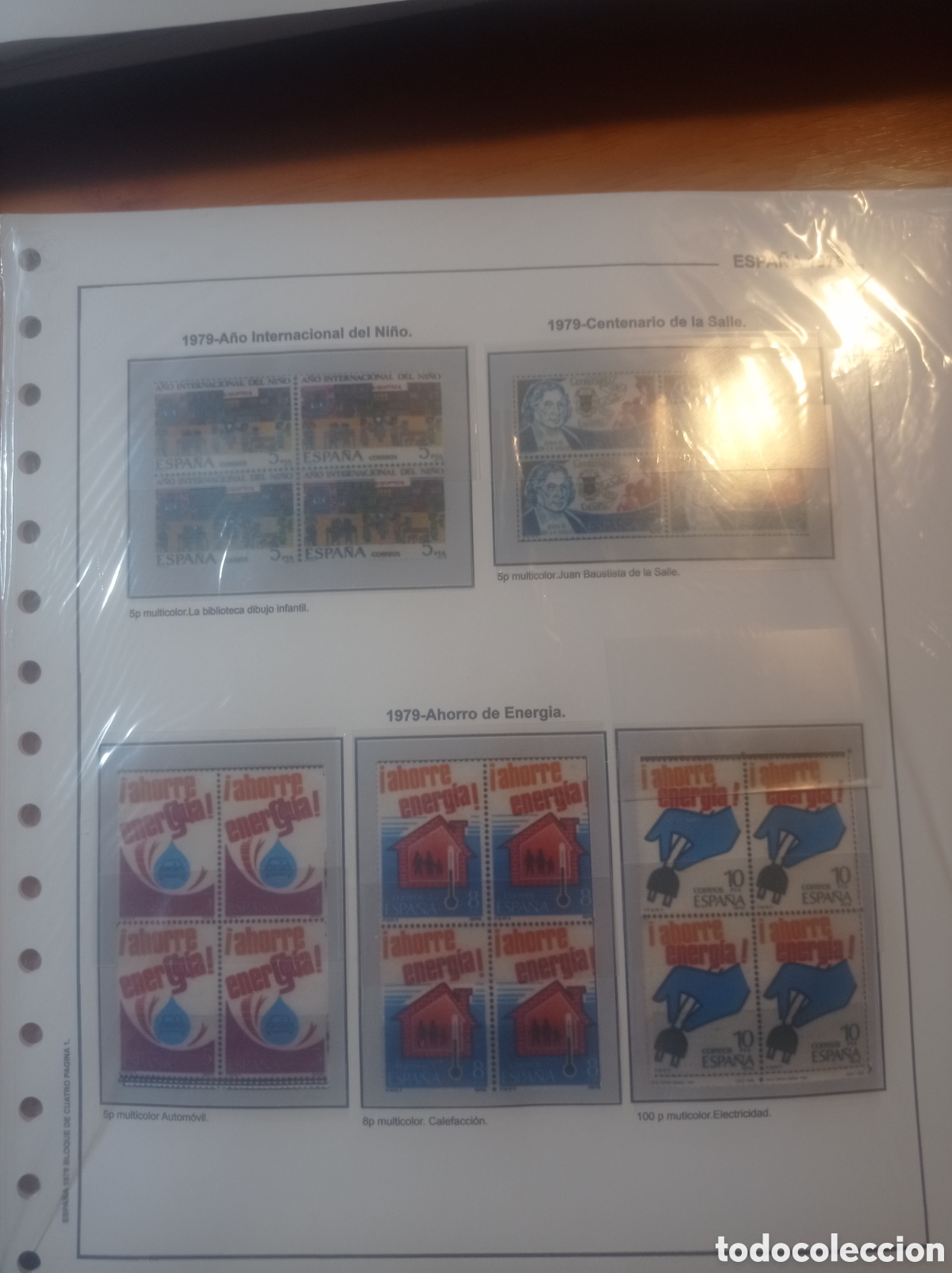 Sellos: Suplemento de Espa&ntilde;a 1979 bloque de cuatro montado blanco segunda mano