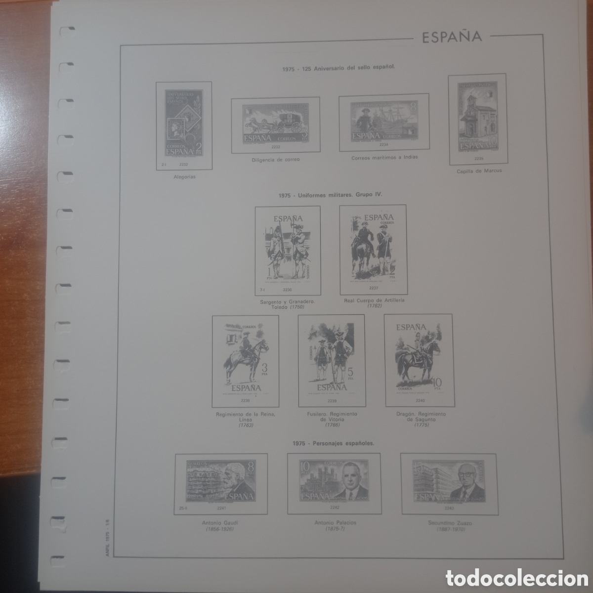Sellos: Suplemento manfil 1975 sin.montar segunda mano