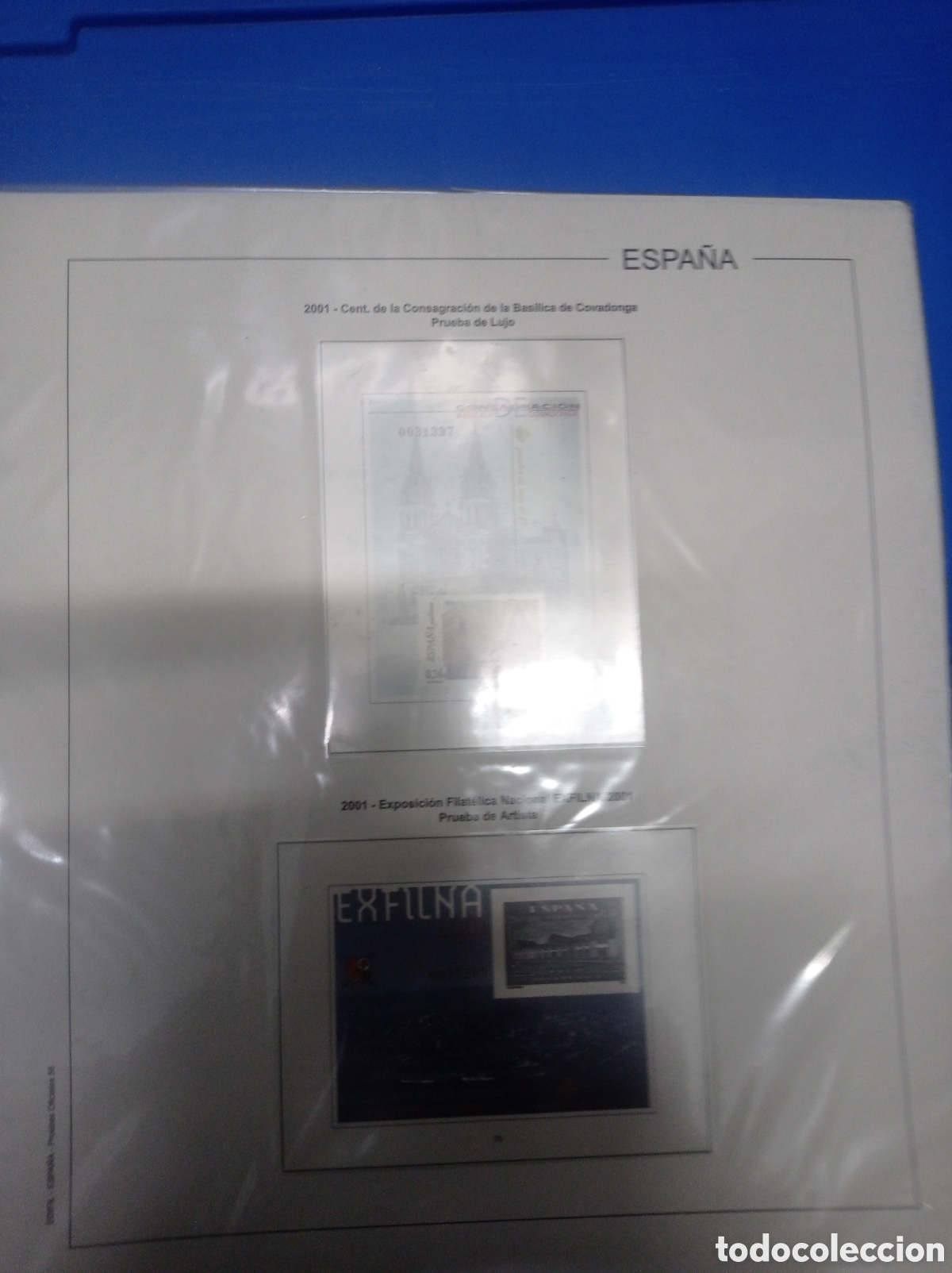Sellos: Suplemento edifil 2001 pruebas montado blanco segunda mano