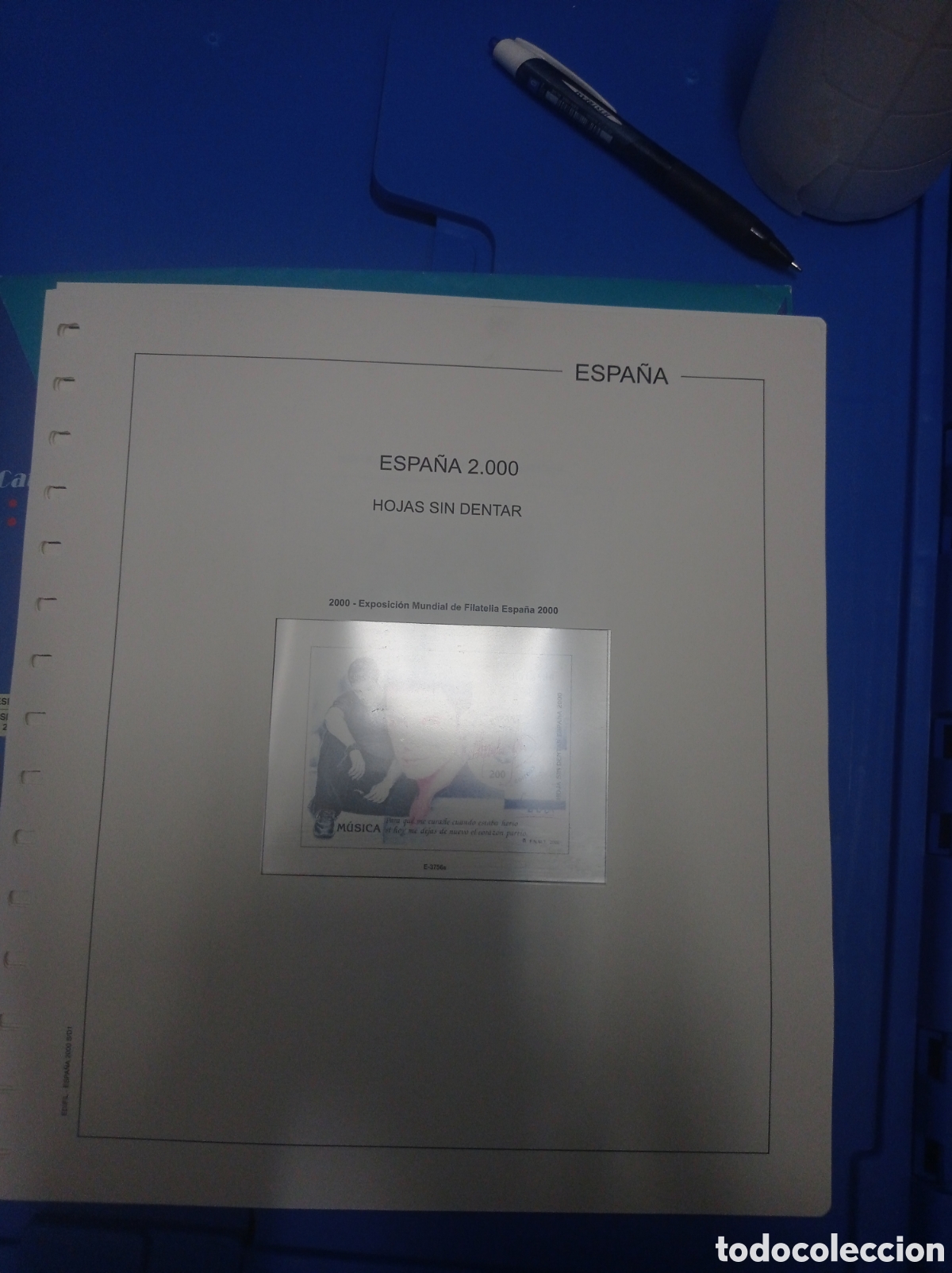 Sellos: Hojas edifil 2001 Espa&ntilde;a 2000 hojas sin dentar