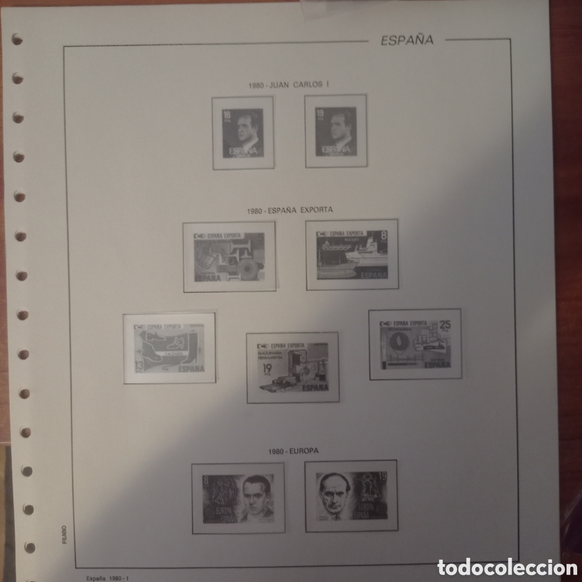 Sellos: Suplemento filabo 1980 montado blanco segunda mano