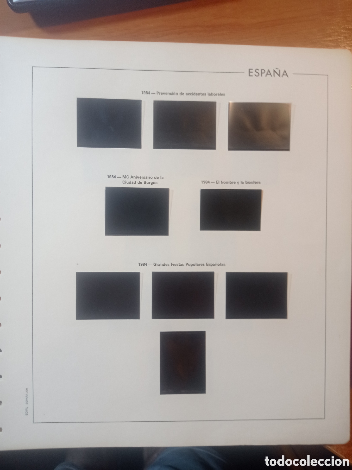 Sellos: Suplemento edifil 1984 montado negro segunda mano