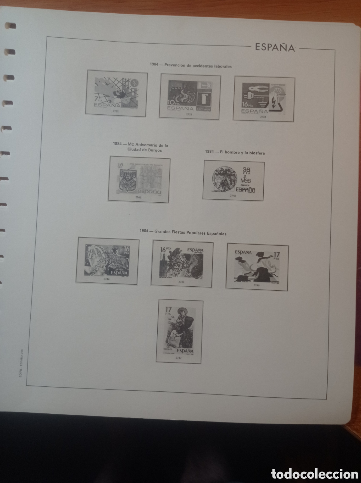 Sellos: Suplemento edifil 1984 montado blanco segunda mano