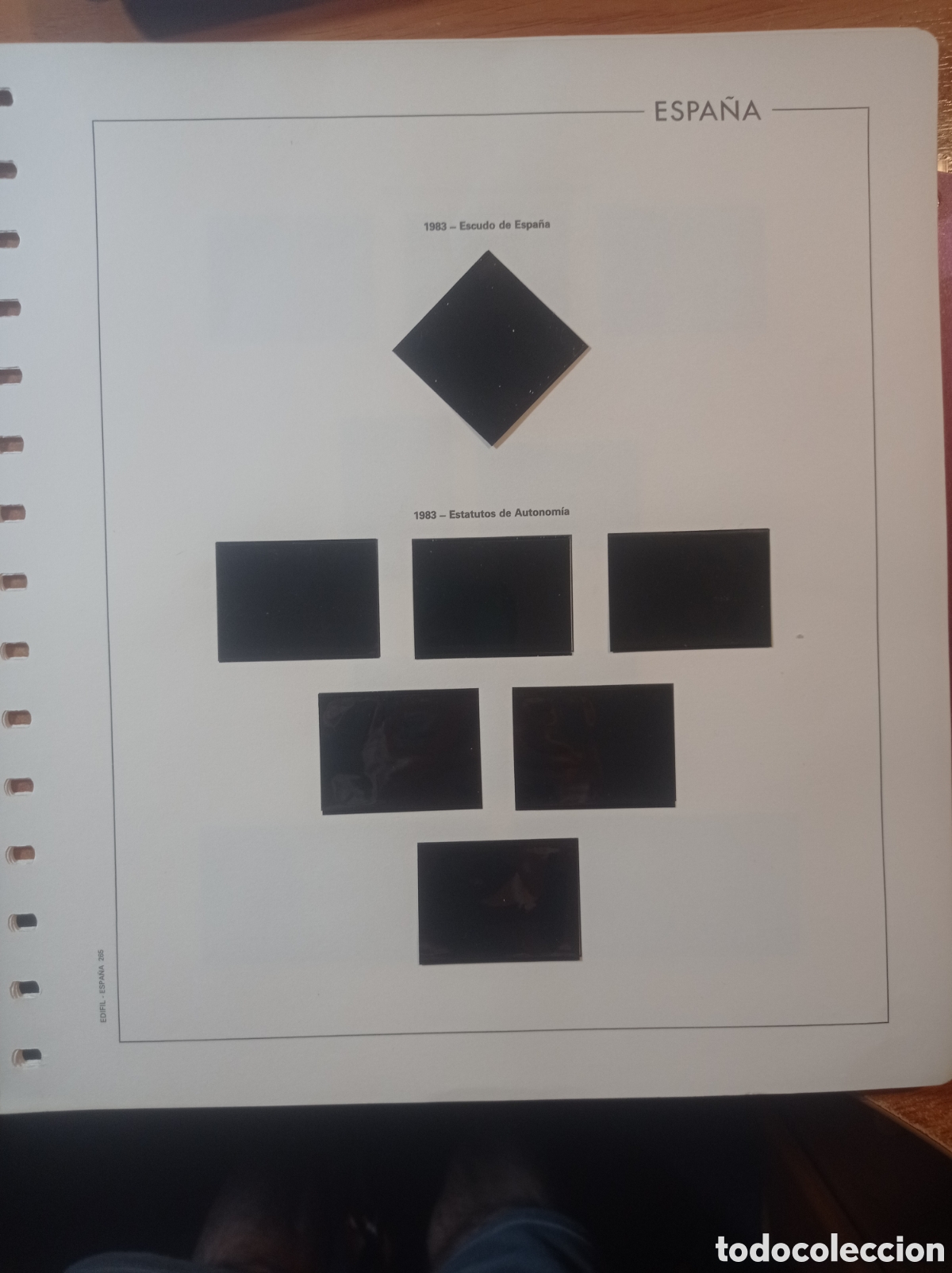 Sellos: Suplemento edifil 1983 montado negro segunda mano