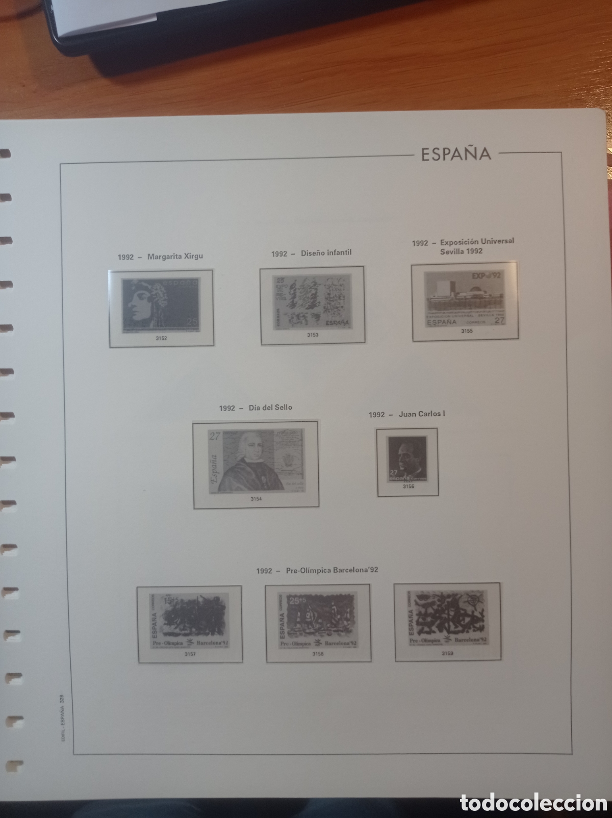 Sellos: Suplemento edifil 1992 montado blanco segunda mano