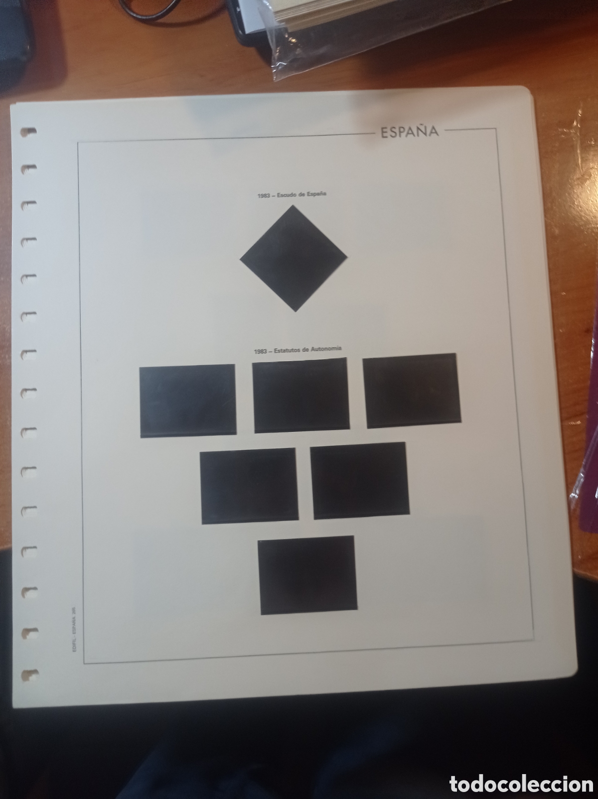 Sellos: Suplemento edifil 1983 montado negro segunda mano