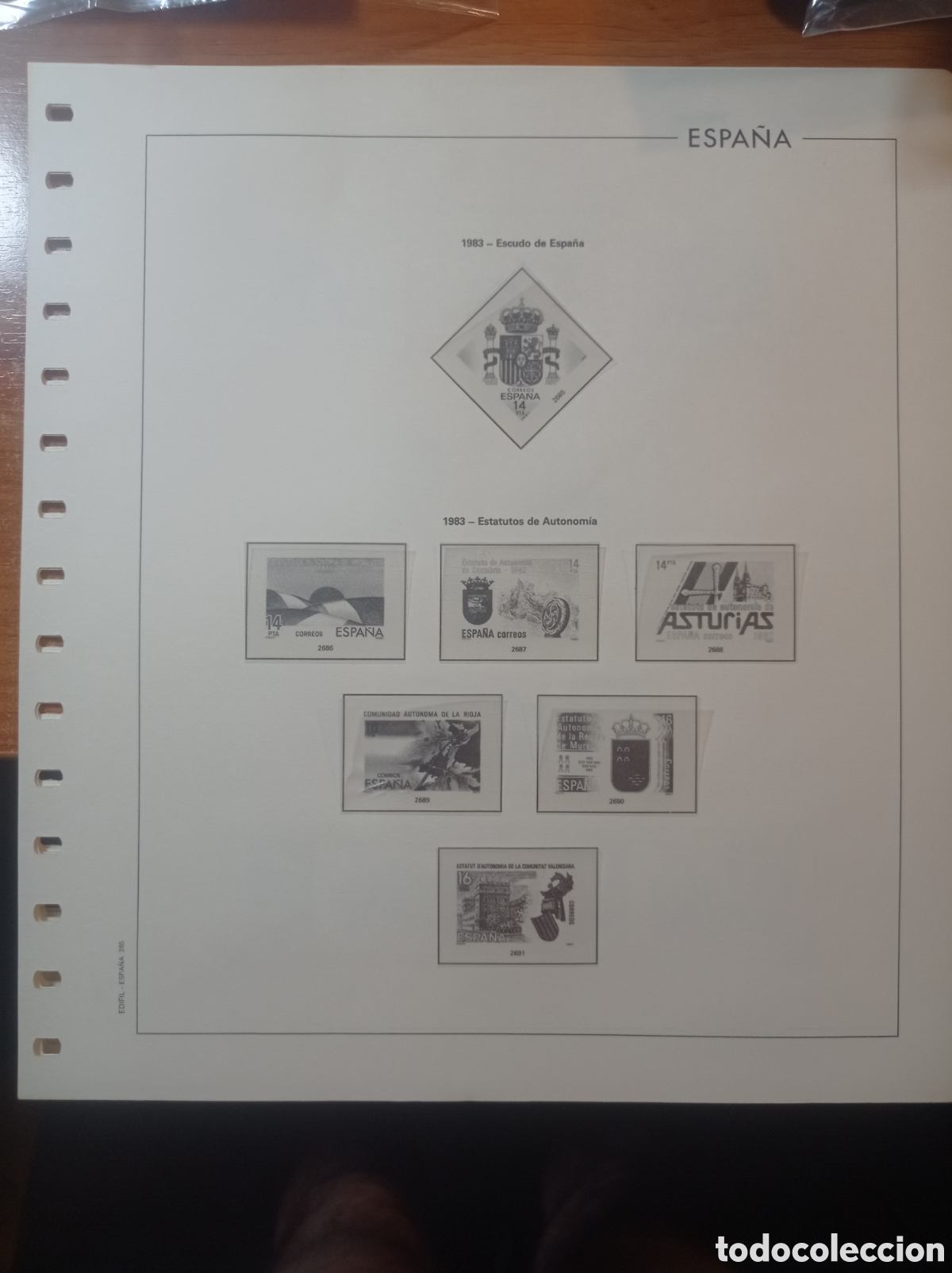Sellos: Suplemento edifil 1983 montado blanco segunda mano