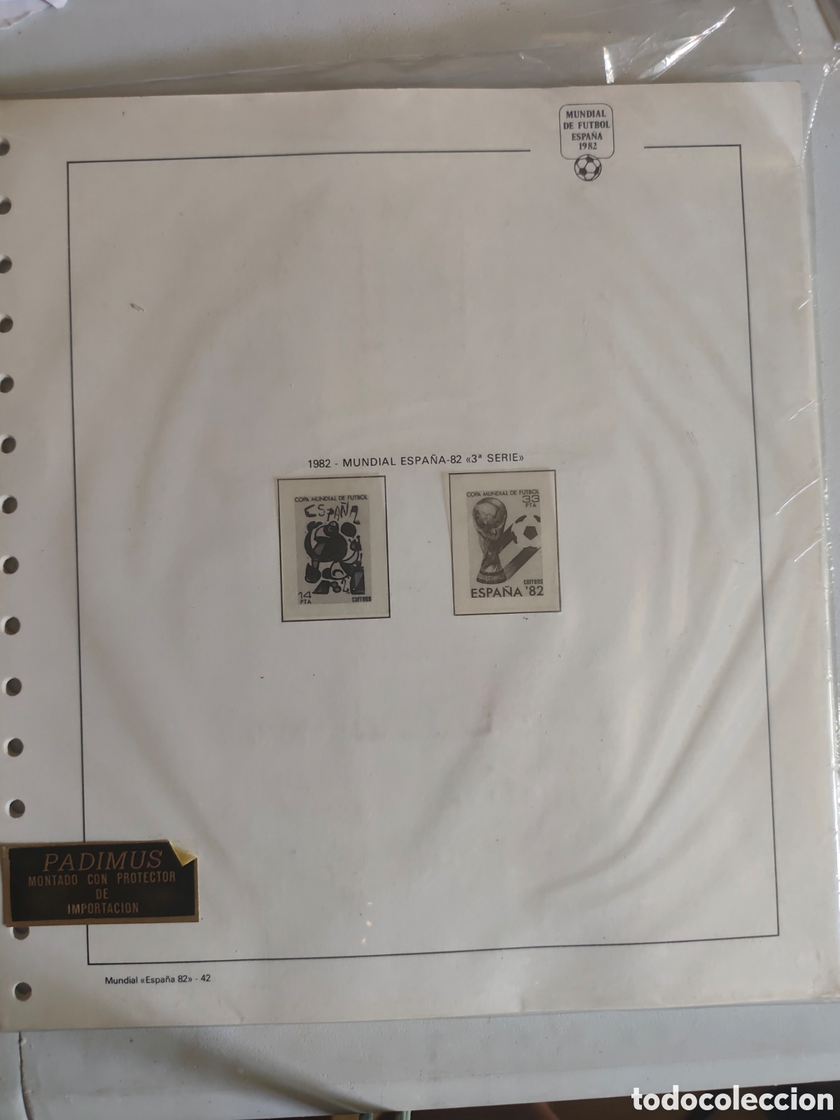 Sellos: Mundial Futbol 1982 Hojas de la 42 a 58 Montado Blanco