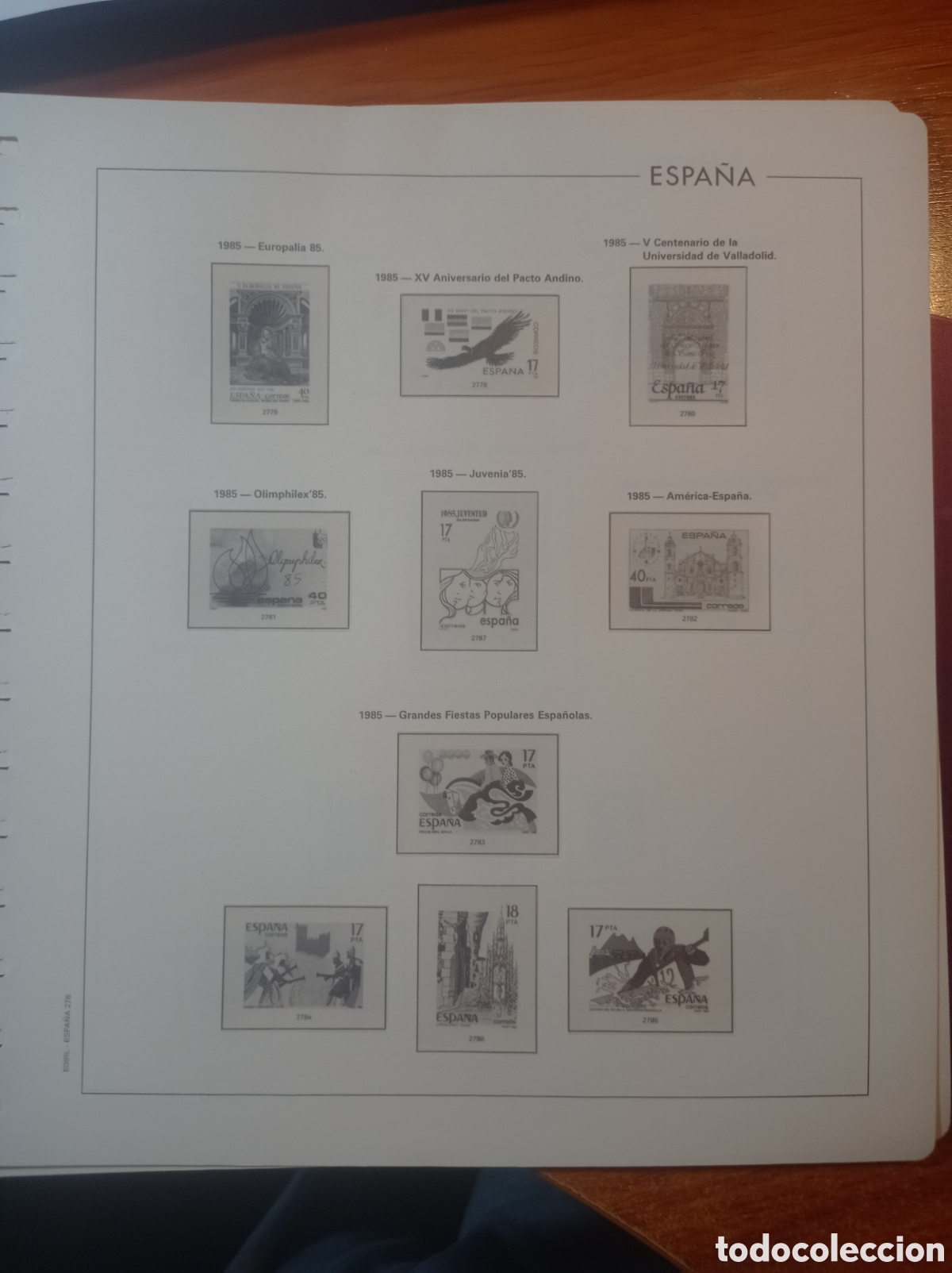 Sellos: Suplemento edifil 1985 montado blanco segunda mano