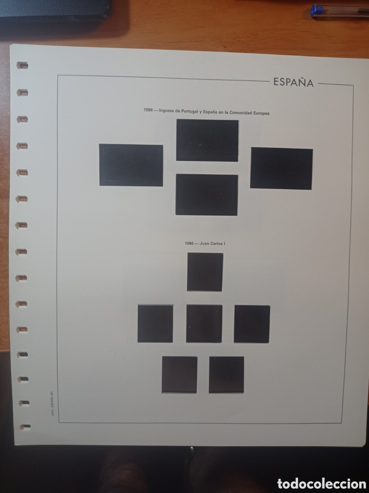 Sellos: Suplemento edifil 1986 montado blanco segunda mano