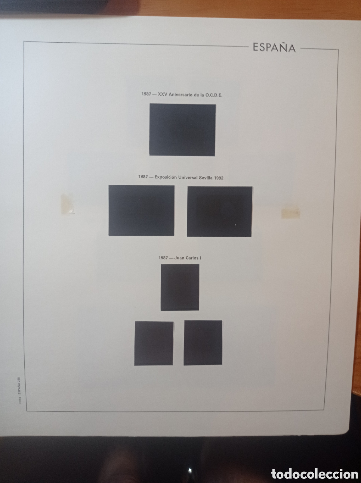 Sellos: Suplemento edifil 1987 montado negro segunda mano